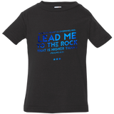 Bible Verse Infant Jersey T-Shirt - "Psalm 61:2" Design 12 - Meditate Healing Christian Store