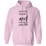Bible Verse Men G185 Pullover Hoodie 8 oz. - Your Word Is Light To My Path ~Psalm 119:105~ Design 9
