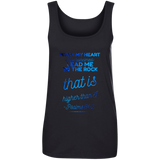 Bible Verses Ladies' 100% Ringspun Cotton Tank Top - "Psalm 61:2" Design 18 - Meditate Healing Christian Store