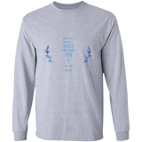 Bible Verse Ladies' Cotton Long Sleeve T-Shirt - Lead Me To The Rock That Is Higher Than I ~Psalms 61:2~ Design 10