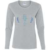 MeditateHealing.com | Bible Verse Ladies' Cotton Long Sleeve T-Shirt