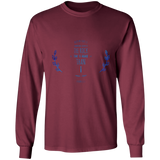 Bible Verse Long Sleeve Ultra Cotton T-Shirt - "Psalm 61-2" Design 10 - Meditate Healing Christian Store