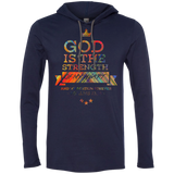Bible Verse Men Long Sleeve T-Shirt Hoodie - "Psalm 73:26" Design 8 - Meditate Healing Christian Store