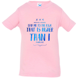 Bible Verse Infant Jersey T-Shirt - "Psalm 61:2" Design 11 - Meditate Healing Christian Store