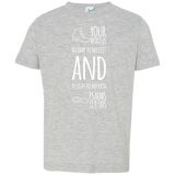 Bible Verse Toddler Jersey T-Shirt - "Psalm 119:105" Design 20 (White Font) - Meditate Healing Christian Store