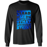 Bible Verse Long Sleeve Ultra Cotton T-Shirt - "Psalm 61:2" Design 20 - Meditate Healing Christian Store