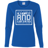 MeditateHealing.com | Bible Verse Ladies' Cotton Long Sleeve T-Shirt
