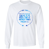 Bible Verse Ladies' Cotton Long Sleeve T-Shirt - Lead Me To The Rock That Is Higher Than I ~Psalms 61:2~ Design 8