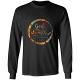Bible Verse Long Sleeve Ultra Cotton T-Shirt - God Is The Strength Of My Heart ~Psalm 73:26~ Design 9