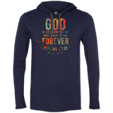 Bible Verse Men Long Sleeve T-Shirt Hoodie - "Psalm 73:26" Design 1 - Meditate Healing Christian Store