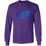 Bible Verse Ladies' Cotton Long Sleeve T-Shirt - Lead Me To The Rock That Is Higher Than I ~Psalms 61:2~ Design 12