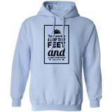 Bible Verse Men G185 Pullover Hoodie 8 oz. - Your Word Is Light To My Path ~Psalm 119:105~ Design 2