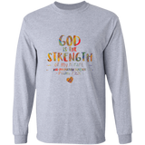 Bible Verse Long Sleeve Ultra Cotton T-Shirt - God Is The Strength Of My Heart ~Psalm 73:26~ Design 12