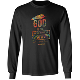 Bible Verse Long Sleeve Ultra Cotton T-Shirt - God Is The Strength Of My Heart ~Psalm 73:26~ Design 13