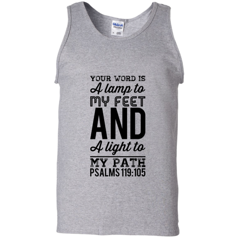 MeditateHealing.com | Bible Verse Men 100% Cotton Tank Top