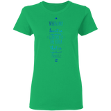 Bible Verses Ladies' 5.3 oz. T-Shirt - "Psalm 61:2" Design 3 - Meditate Healing Christian Store