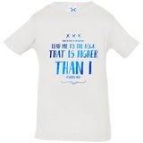 Bible Verse Infant Jersey T-Shirt - "Psalm 61:2" Design 11 - Meditate Healing Christian Store