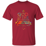 Bible Verse Men 5.3 oz. T-Shirt - "Psalm 73:26" Design 8 - Meditate Healing Christian Store