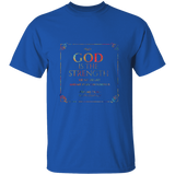 Bible Verse Men 5.3 oz. T-Shirt - "Psalm 73:26" Design 10 - Meditate Healing Christian Store