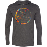Bible Verse Men Long Sleeve T-Shirt Hoodie - "Psalm 73:26" Design 9 - Meditate Healing Christian Store