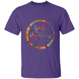 Bible Verse Men 5.3 oz. T-Shirt - "Psalm 73:26" Design 9 - Meditate Healing Christian Store