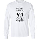 Bible Verse Unisex Long Sleeve T-Shirt - Your Word Is Light To My Path ~Psalm 119:105~ Design 18
