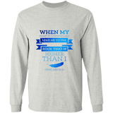 Bible Verse Long Sleeve Ultra Cotton T-Shirt - "Psalm 61-2" Design 13 - Meditate Healing Christian Store