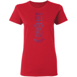 Bible Verses Ladies' 5.3 oz. T-Shirt - "Psalm 61:2" Design 2 - Meditate Healing Christian Store