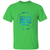 Bible Verse Men 5.3 oz. T-Shirt - "Psalm 61:2" Design 8 - Meditate Healing Christian Store