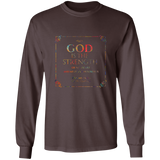 Bible Verse Long Sleeve Ultra Cotton T-Shirt - God Is The Strength Of My Heart ~Psalm 73:26~ Design 10