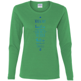 Bible Verse Ladies' Cotton Long Sleeve T-Shirt - "Psalms 61:2" Design 3 - Meditate Healing Christian Store