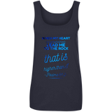 Bible Verses Ladies' 100% Ringspun Cotton Tank Top - "Psalm 61:2" Design 18 - Meditate Healing Christian Store