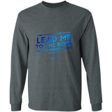 Bible Verse Long Sleeve Ultra Cotton T-Shirt - "Psalm 61-2" Design 12 - Meditate Healing Christian Store