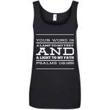 MeditateHealing.com | Bible Verse Ladies' 100% Ringspun Cotton Tank Top