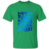 Bible Verse Men 5.3 oz. T-Shirt - "Psalm 61:2" Design 20 - Meditate Healing Christian Store