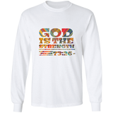 Bible Verse Long Sleeve Ultra Cotton T-Shirt - God Is The Strength Of My Heart ~Psalm 73:26~ Design 3