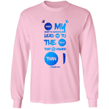 Bible Verse Ladies' Cotton Long Sleeve T-Shirt - Lead Me To The Rock That Is Higher Than I ~Psalms 61:2~ Design 9