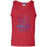 Bible Verse Men 100% Cotton Tank Top - "Psalm 61:2" Design 7 - Meditate Healing Christian Store