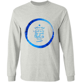 Bible Verse Long Sleeve Ultra Cotton T-Shirt - "Psalm 61-2" Design 15 - Meditate Healing Christian Store