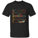 Bible Verse Men 5.3 oz. T-Shirt - "Psalm 73:26" Design 20 - Meditate Healing Christian Store