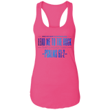 Bible Verses Ladies Ideal Racerback Tank - "Psalm 61:2" Design 4 - Meditate Healing Christian Store