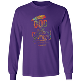 Bible Verse Long Sleeve Ultra Cotton T-Shirt - God Is The Strength Of My Heart ~Psalm 73:26~ Design 13