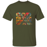 Bible Verse Men 5.3 oz. T-Shirt - "Psalm 73:26" Design 3 - Meditate Healing Christian Store