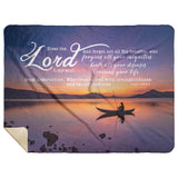 Bible Verses Premium Sherpa Mink Blanket - The Lord Heals, Forgives And Redeems ~Psalm 103:2-4~