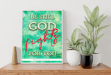 Week 1: Set of 3 Posters Inspirational Bible Scriptures (Theme: Emerald)