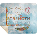 MeditateHealing.com | Bible Verses Premium Sherpa Mink Blanket