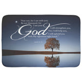 Fast Drying Memory Foam Bath Mat - Fear Not For I Am With You ~Isaiah 41:10~