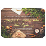 Fast Drying Memory Foam Bath Mat - Let Your Request Be Made Known To God ~Philippians 4:6~