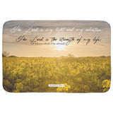 Fast Drying Memory Foam Bath Mat - The Lord Is The Strength Of My Life ~Psalm 27:1~