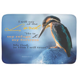 Fast Drying Memory Foam Bath Mat - The Lord Is My Refuge & My Fortress ~Psalm 91:2~